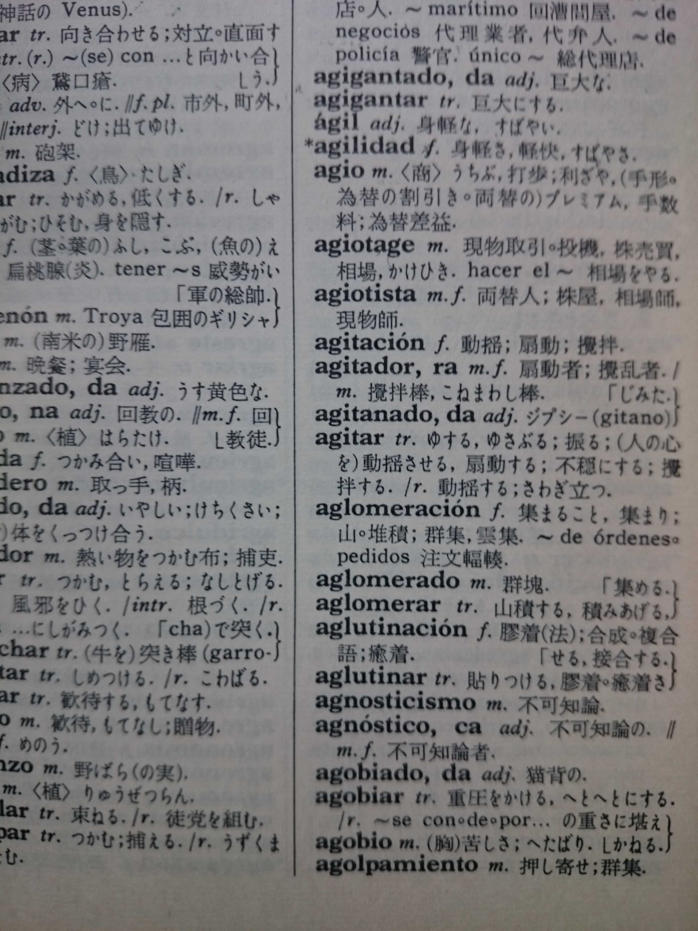 испанско-японски речник