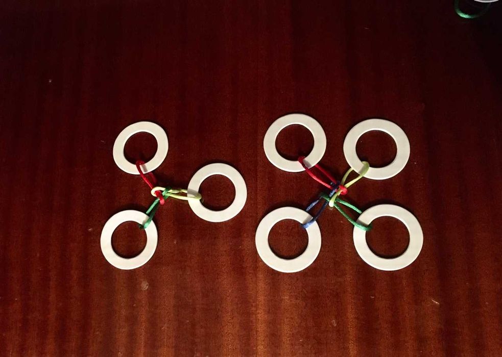 Головоломки Кольца "Трио" "Кватро"...