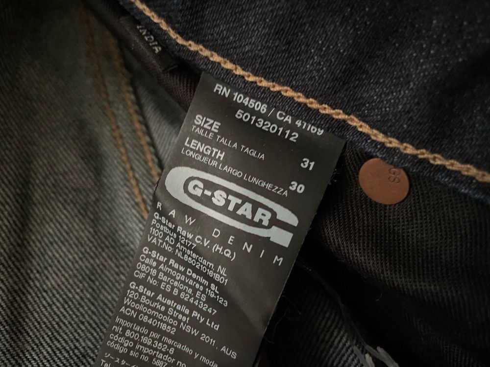 G-star Raw Morris Low Straight W31 L32
