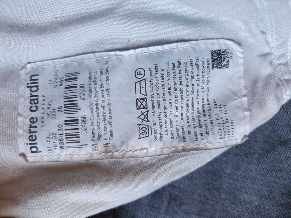 Blugi PIERRE CARDIN "Dijon" - Marime W36 L30 (Talie 94 cm)