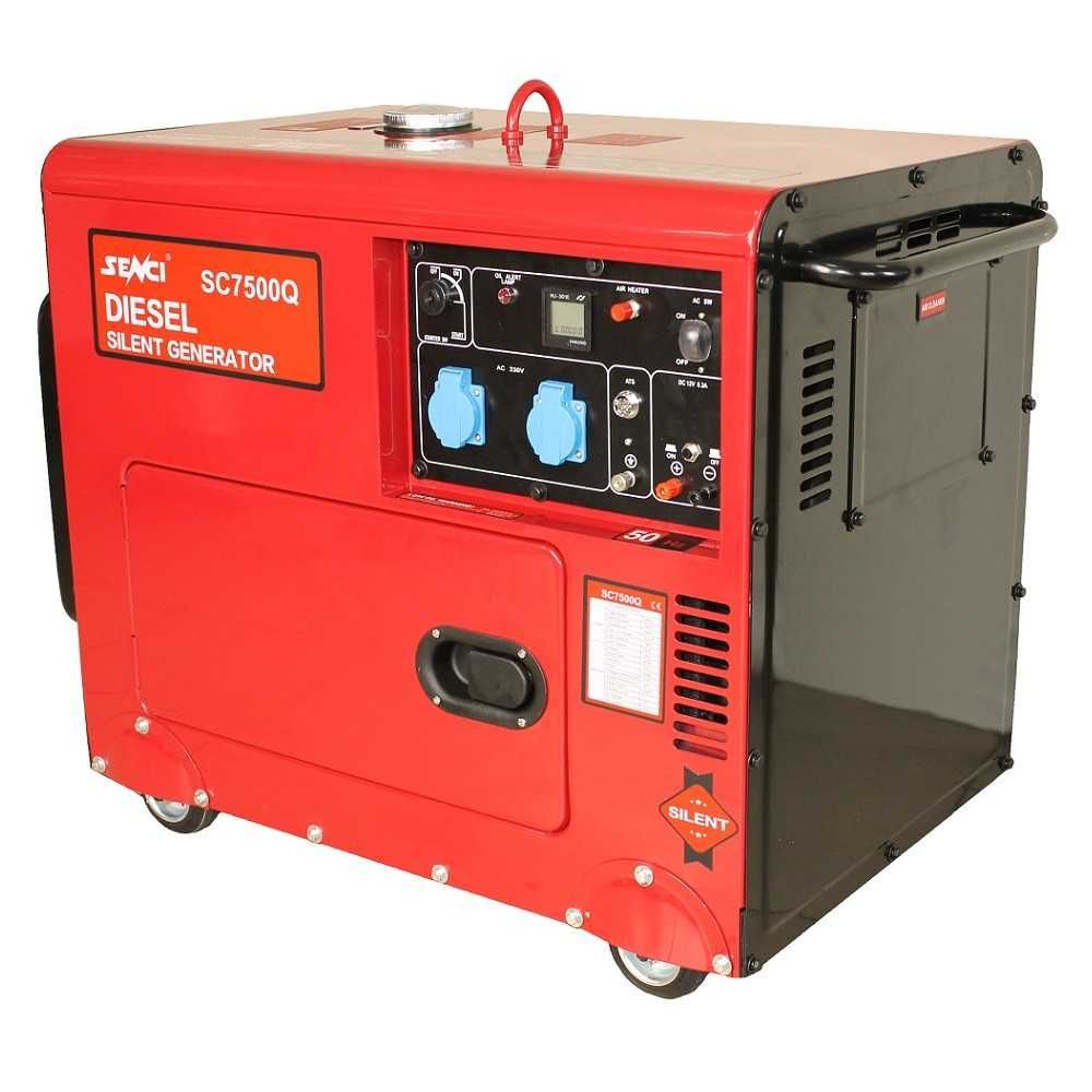 Generator SC7500Q-ATS, Putere max. 6.0 kW, 230V / AVR, motor Diesel