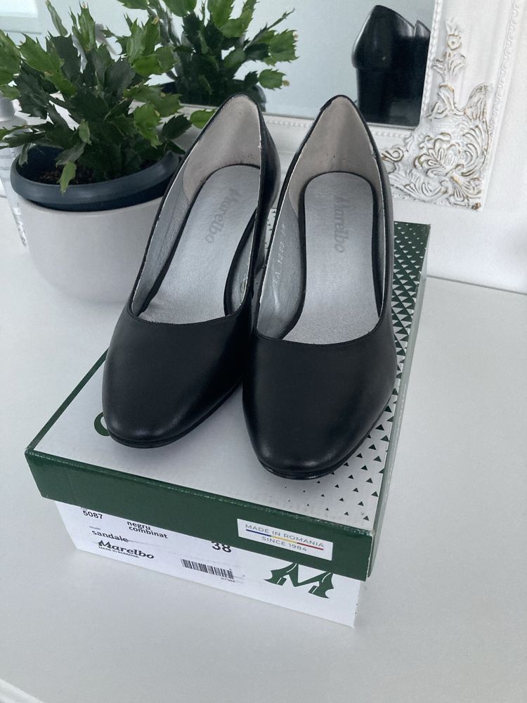 Pantofi piele naturala Marelbo