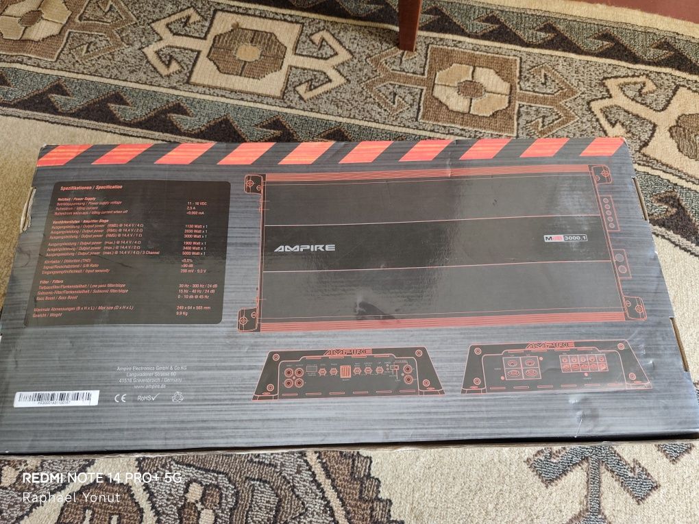 Amplificator Stație auto monobloc Ampire MdB 3000.1 nu Alpine Pioneer