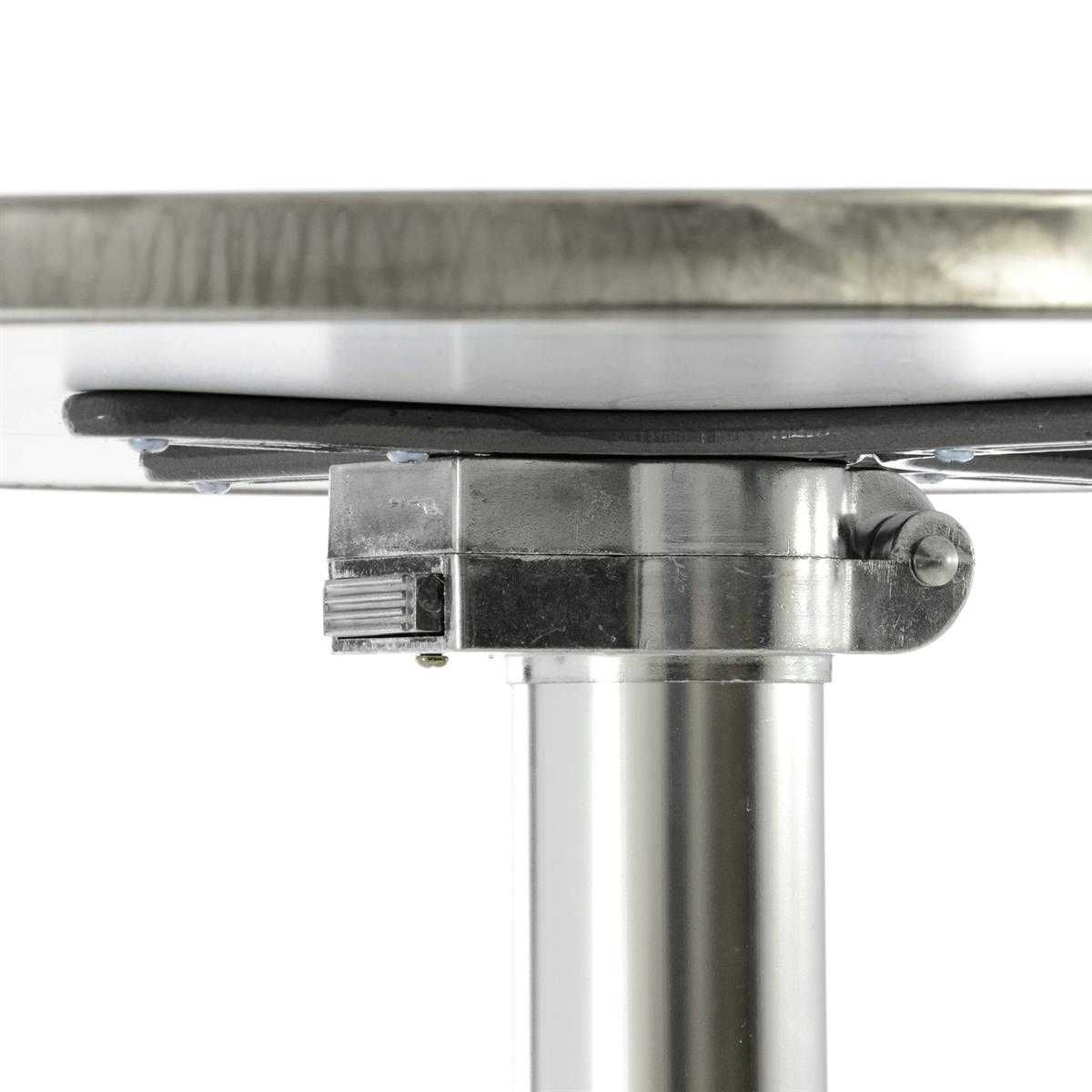 Masa inalta tip Bar/Bistro pliabila - 60x115cm - aluminiu optic crom