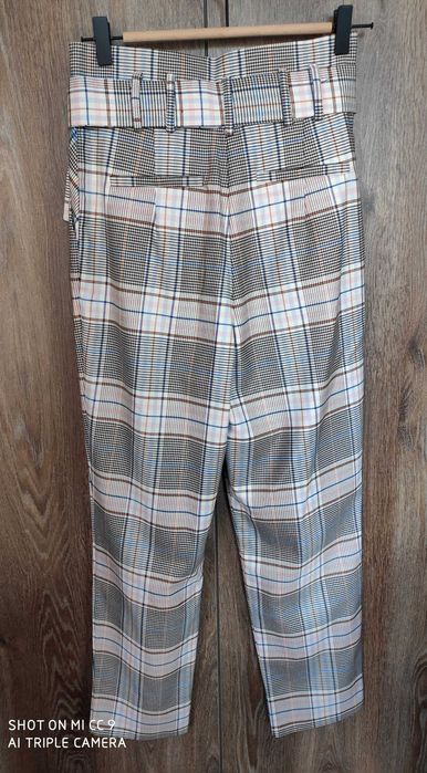 Бутиков панталон розово каре by Adelina Soltariyska, нов с етикет