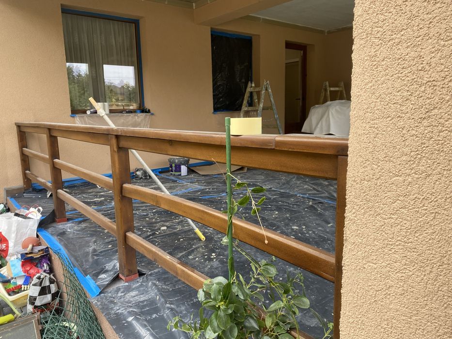Vând balustradă de lemn pentru terasă