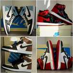 Adidasi JORDAN 1 Retro High OG Black Toe, Patent Bred, Mocha, Obsidian