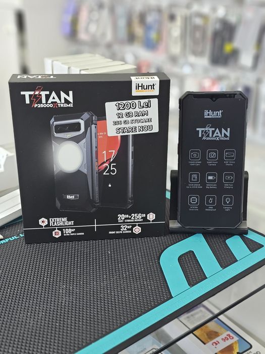 Ihunt Titan P15000 Extreme, 12/256 GB, Nou, 2 ani garanție