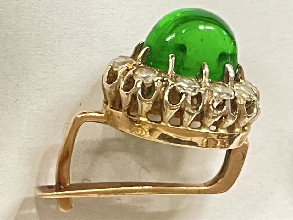 Set Cercei si inel aur 14k Rusia