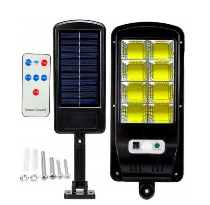 Lampa stradala si rezidentiala cu senzor de miscare/amurg, telecomanda