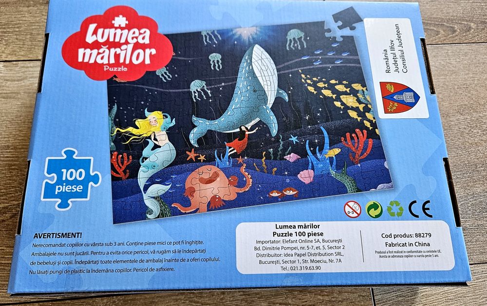 Puzzle Lumea Măriilor 100 piese 3+