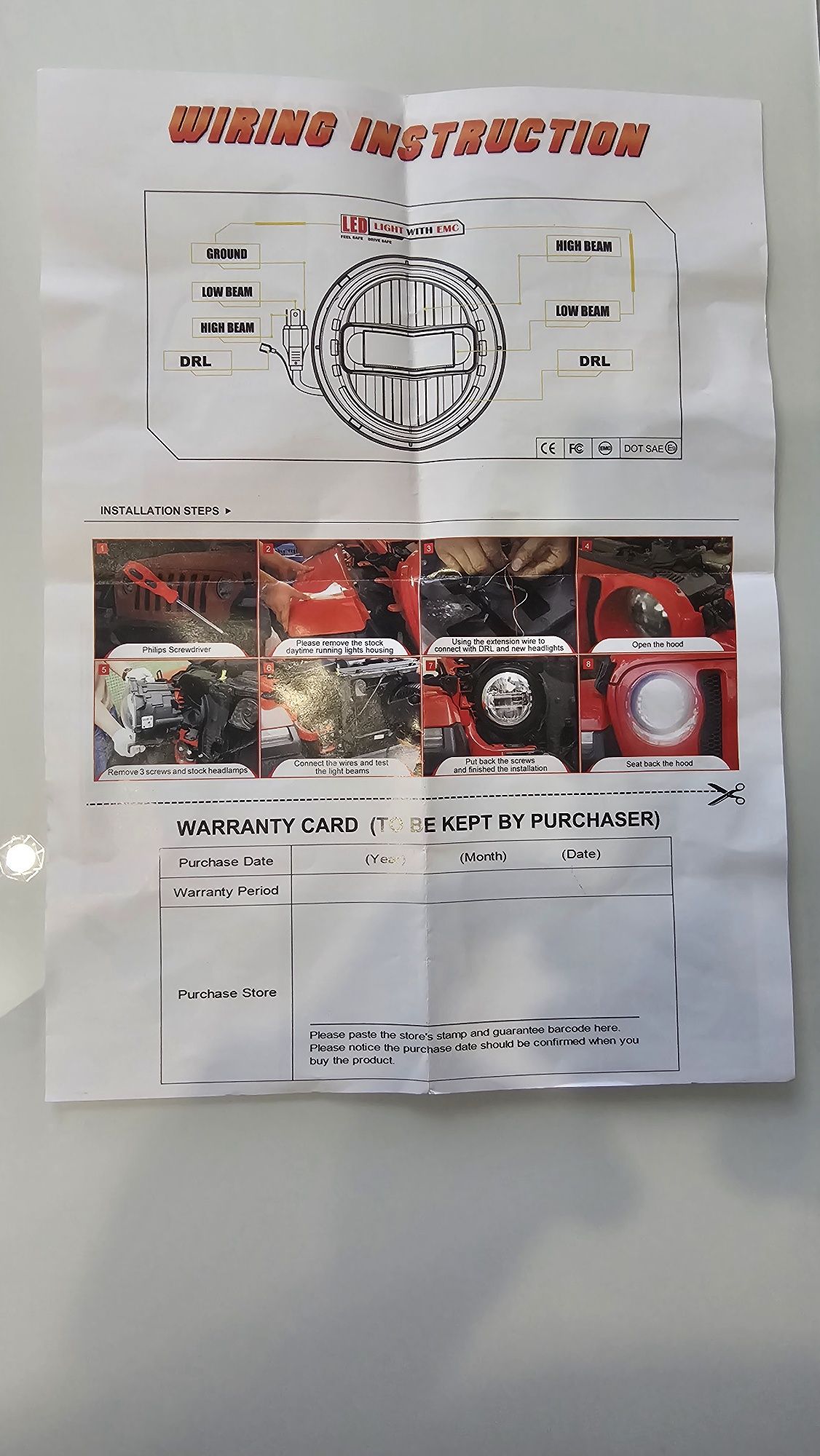 Преден LED Фар за Harley Davidson-5.75 инча
