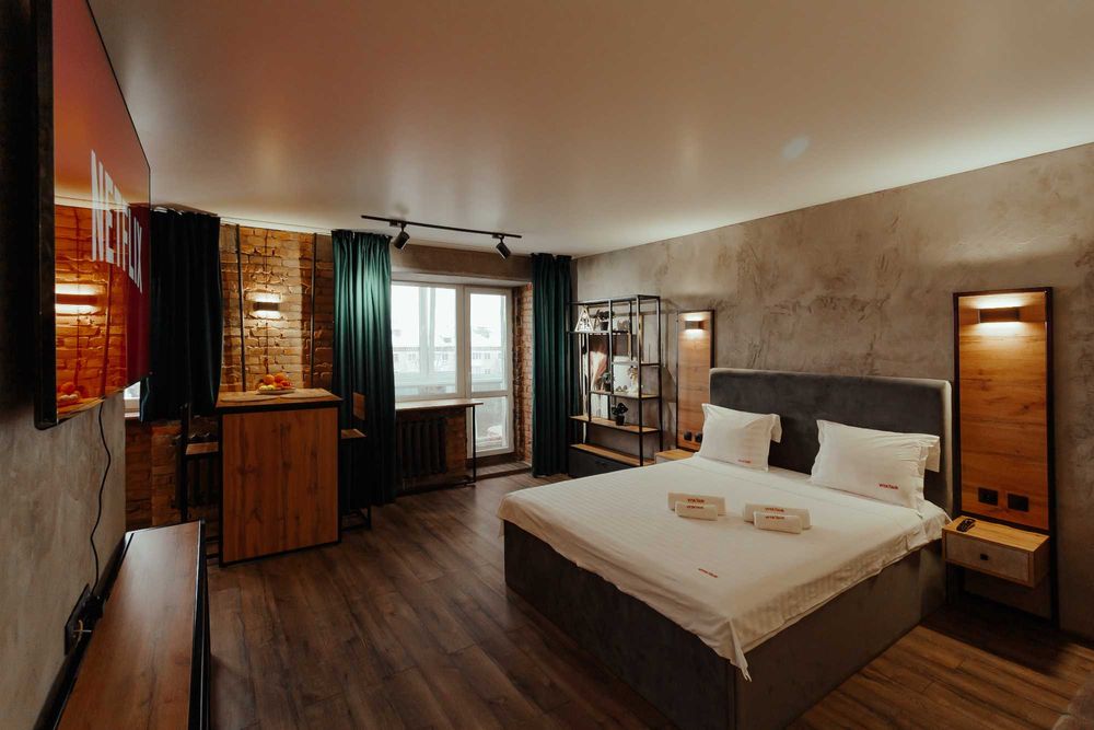 Фирменные апартаменты. Белые халаты/постельное. SMARTTV|WIFI