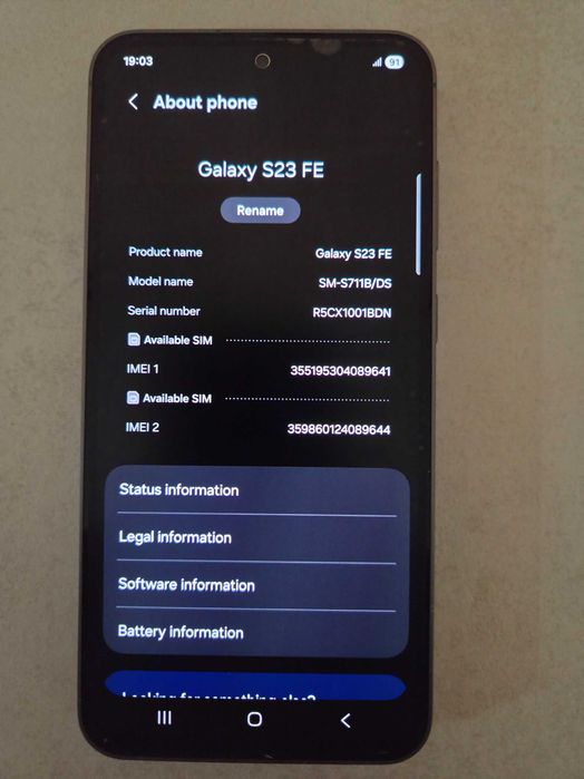 Samsung S23 FE 128GB Graphite