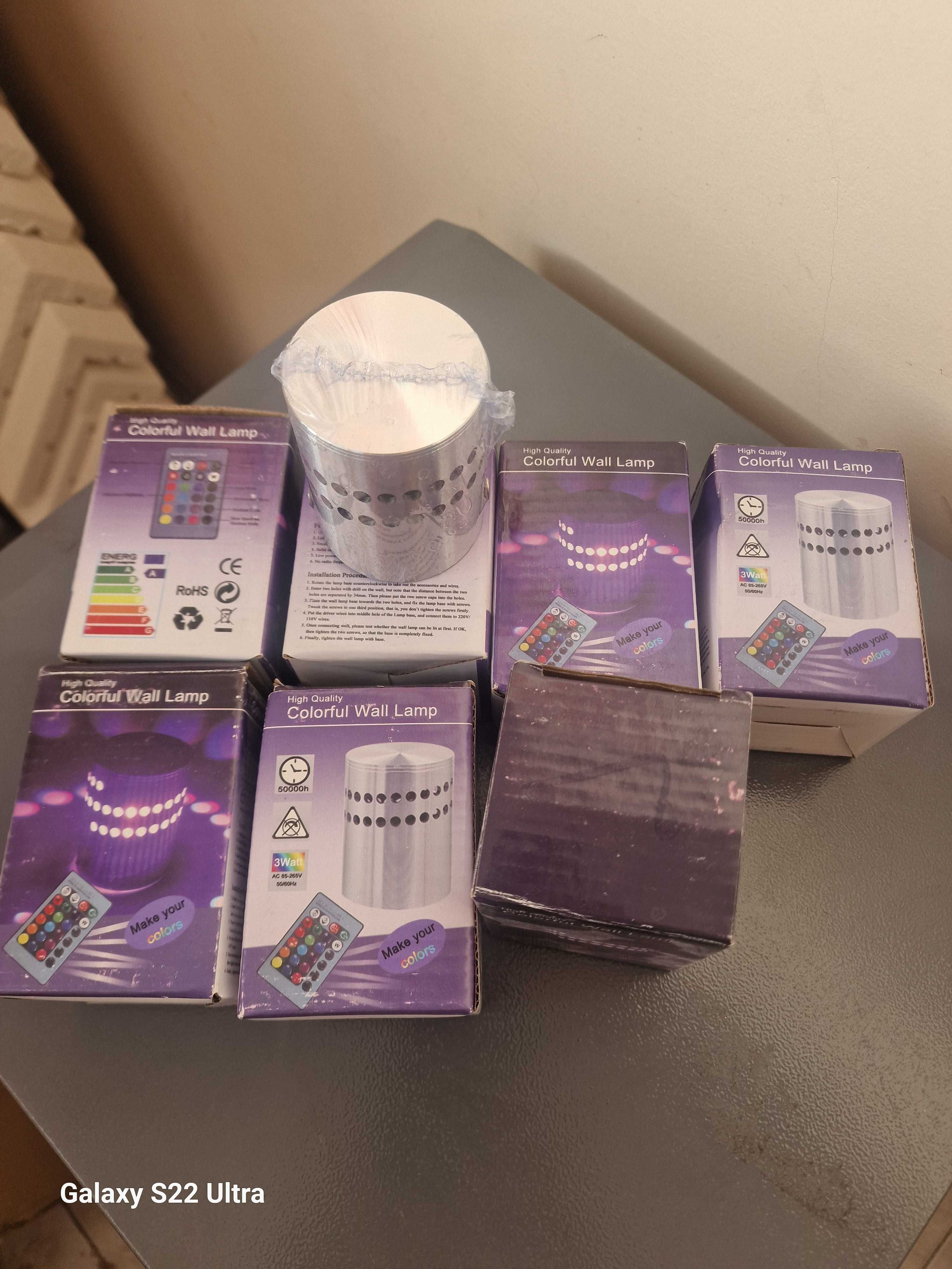 LED лампа декоративна RGB охлюв