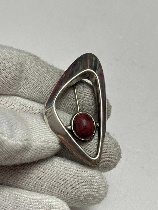 BROSA ARGINT 925 - Harry Sorby for David Andersen - Thulite - Norway !