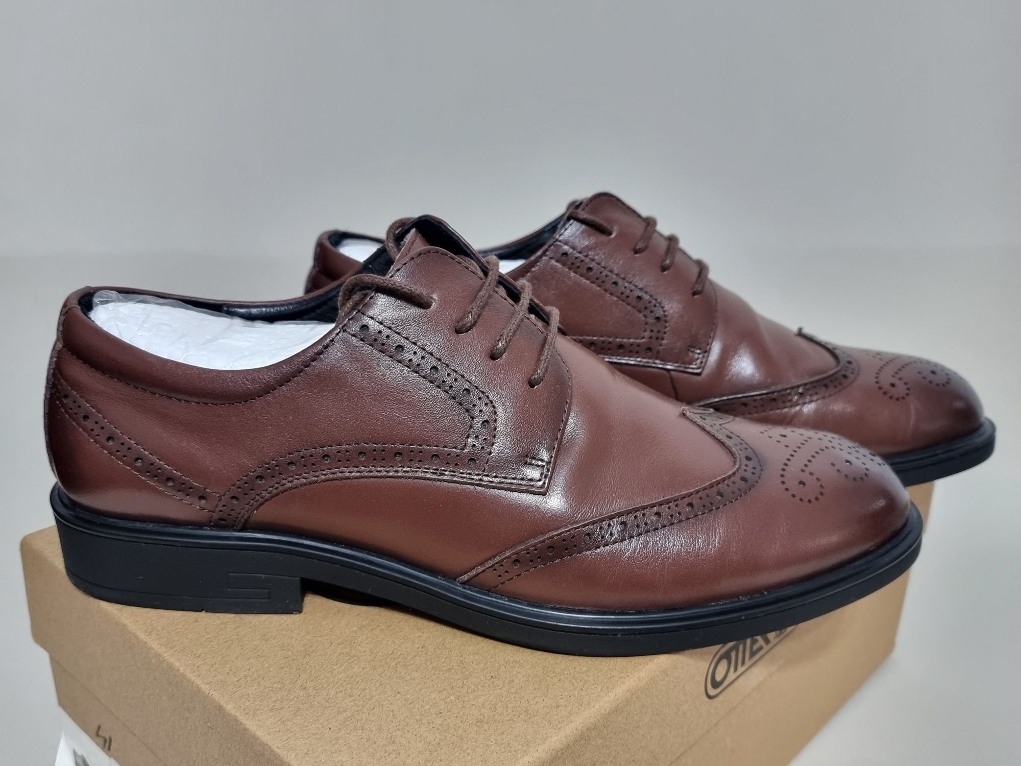 Pantofi barbati piele 41 Otter barbatesti eveniment piele maro