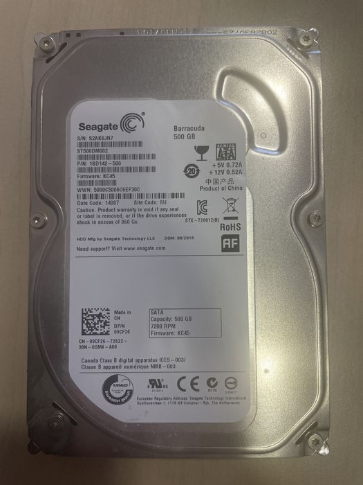 Жесткий диск 500 Gb Seagate