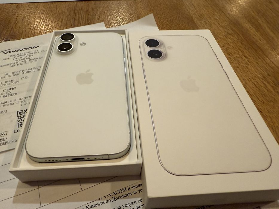 iPhone 16 128gb White От Виваком с Гаранция !