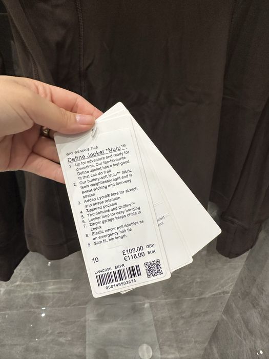 Lululemon Define Jacket 10