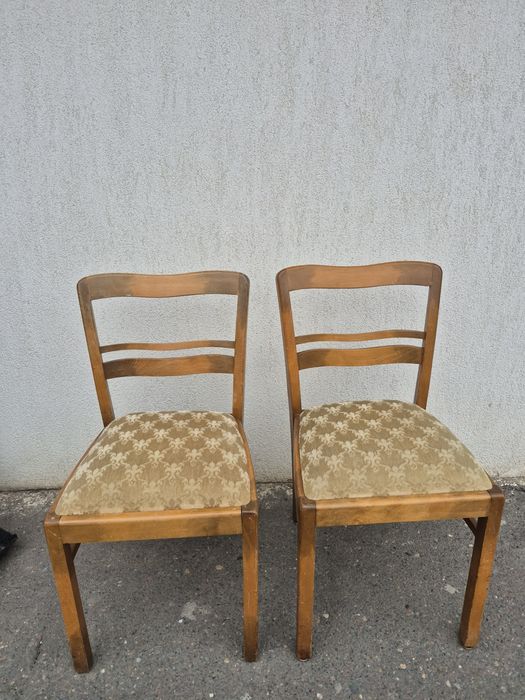 2 Scaune lemn masiv ideale pentru,Bucatarie gradină & terasă(balcon)