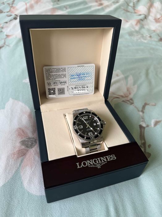 Ceas Longines HydroConquest 44 mm, Automatic, Black Dial