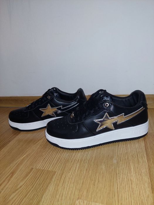 Papuci Bapesta Black Silver(REP)