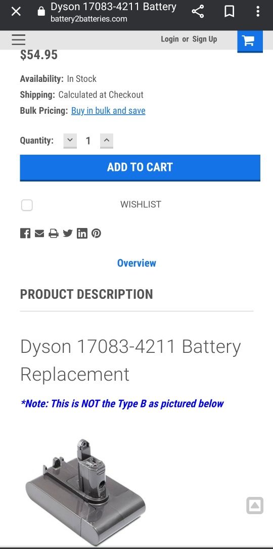 Baterie Dyson pt mai multe modele ! Vedeti pozele din anunt!