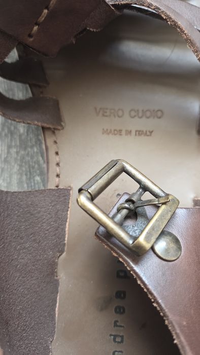 Италиански мъжки сандали от естествена кожа Andrea Puccini