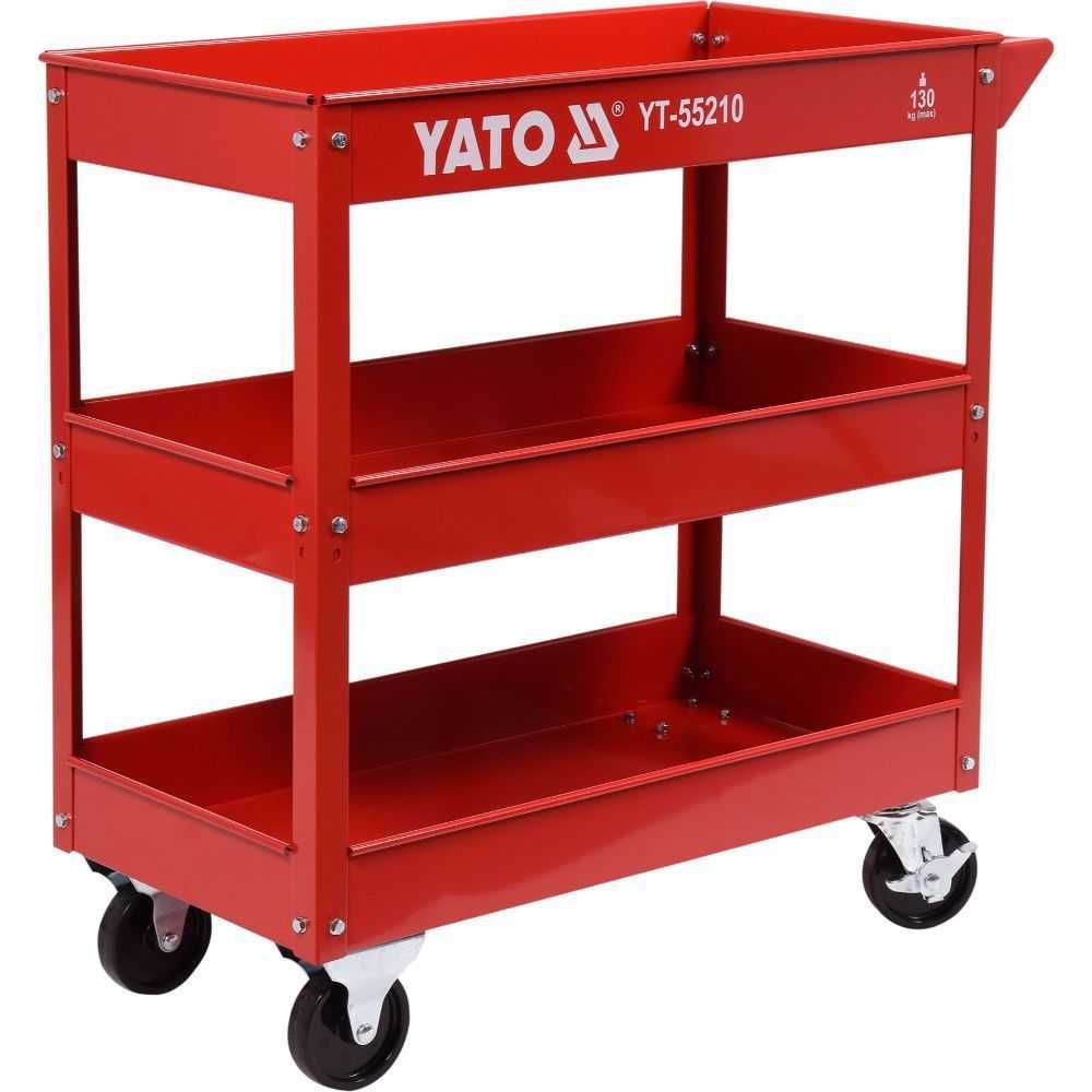 количка за инструменти и работилница YATO, 3 рафта+ колелета