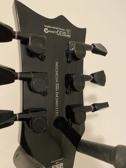 chitara electrica esp ltd ec-256 qm black cherry