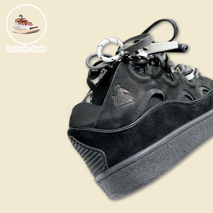 Lanvin Curb Black Triple Lace