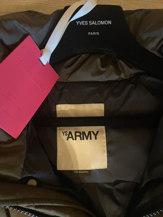 YVES SALOMON ARMY Jacket lunga de puf