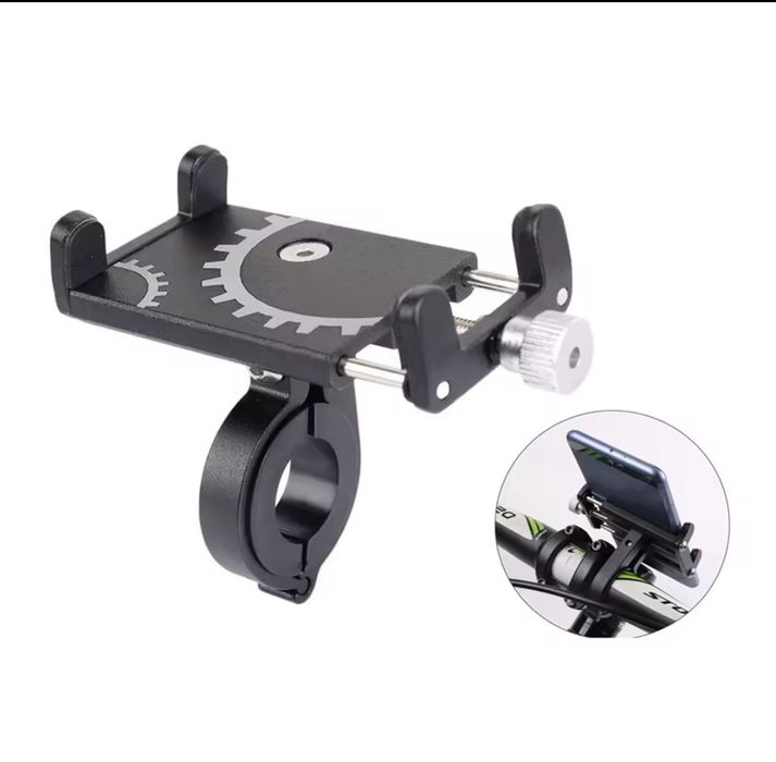 Suport telefon bicicleta corp metalic , construcție solidă