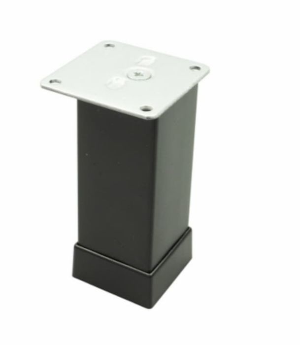 Picior mobilier 40x40, 150 mm, finisaj negru