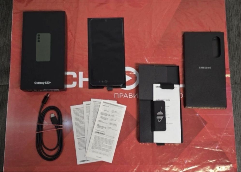 512GB Samsung S23 Plus + Технополис Гаранция 2025г. Green / Зелен