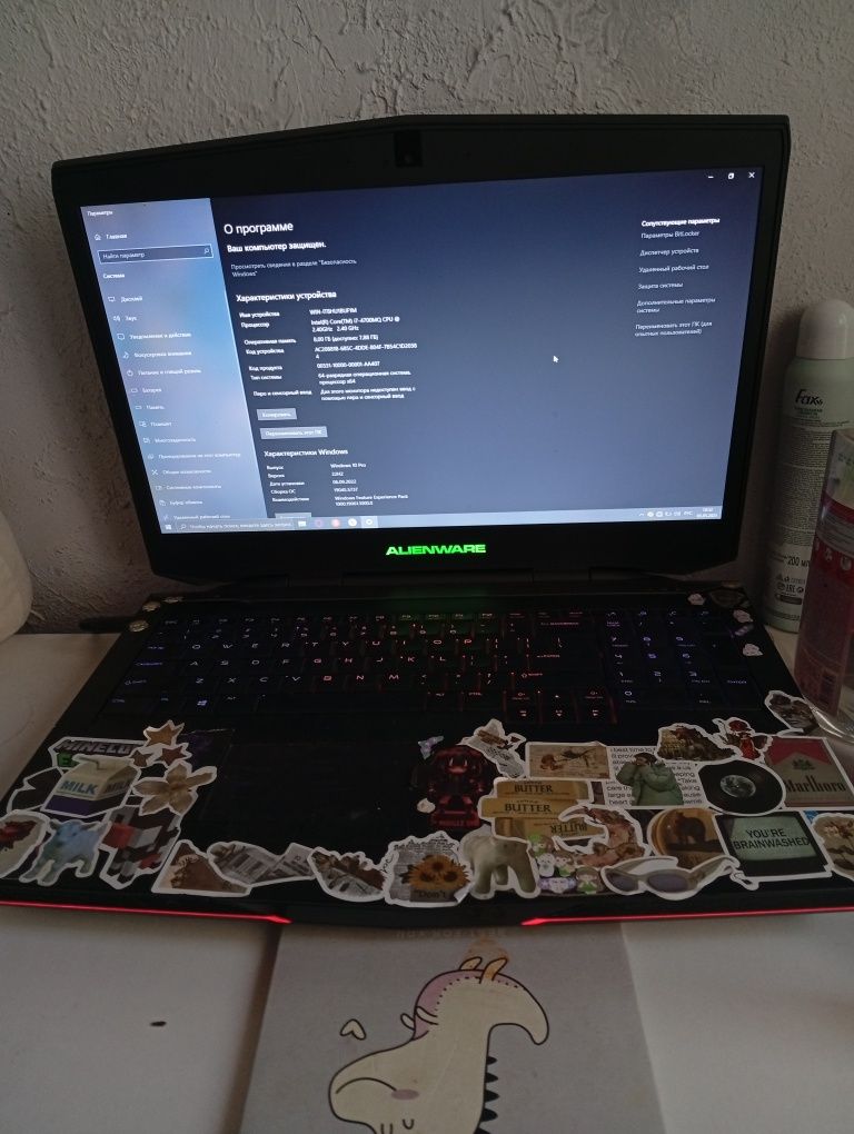 Продам ноутбук alienware