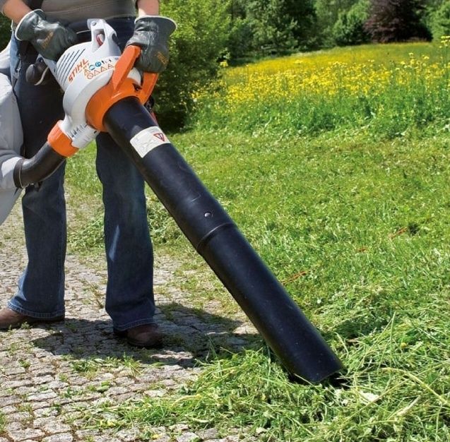 Aspirator Stihl de frunze sau iarba electrica cu tocator