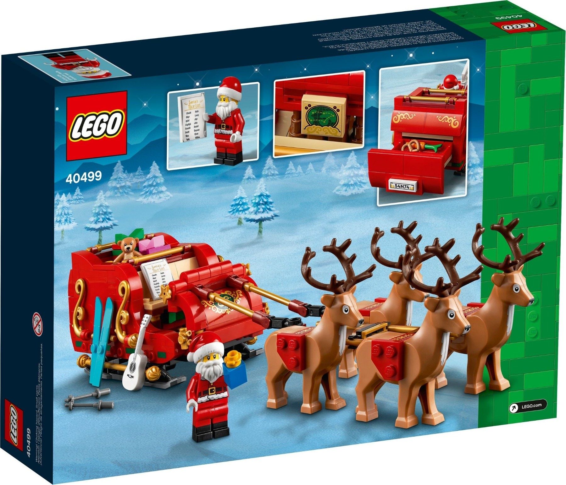 Lego 40499 Шейната на Дядо Коледа Santa`s Sleigh – SEASONAL