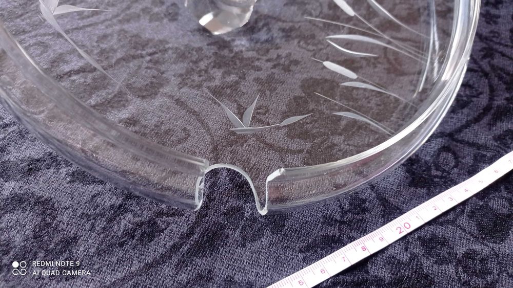 Кристален комплект за пунш с 8 чаши