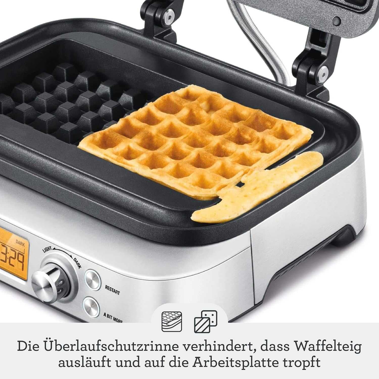 Гофретник Sage The Smart Waffle Pro (SWM620) 1000W Тостер за гофрети