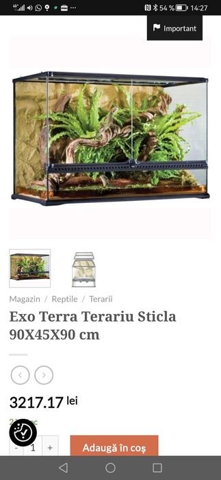 Vând terariu exo terra