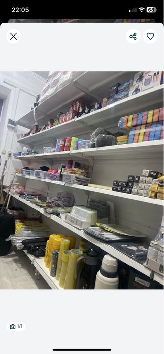 Стеллаж темір 220см 6 полкалы