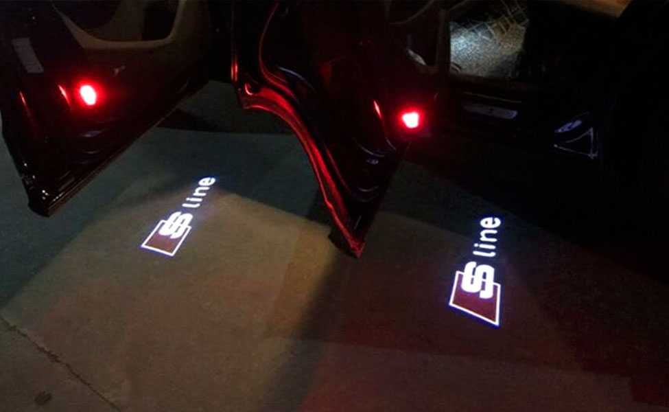 Lampi / lumini / holograma usi Audi - (logo S-Line)