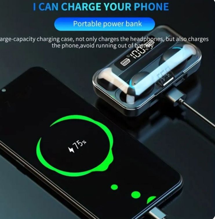 Bезжични bluetooth слушалки TWS – 9D