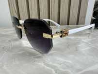 Ochelari de soare Miu Miu - alb, negru, mov