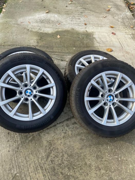 Jante Bmw 5x120 R16 anvelope de iarna Continental 205 60 16 DOT 2022