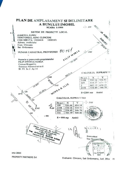 Teren intravilan 3.282 mp – Ordoreanu, Clinceni, utilități
