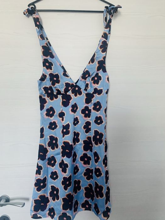 Rochie de vara, cu cordon reglabil, din matase