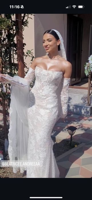 Rochie de mireasă Oksana Mukha – model exclusivist